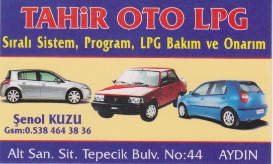 Aydında, Lpg Montaj, Tamirci, Lpgci, Tahir  Oto, Aydın