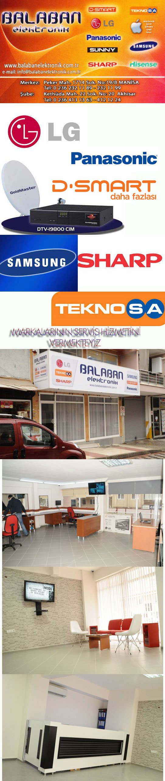 Balaban Elektronik,manisa D Smart Bayii,satışı,panasonic Servisi,sharp Servisi