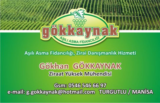 Gökkaynak Aşılı Asma Fidancılığı , Aşılı Asma Fidanı , 0546 546 66 97