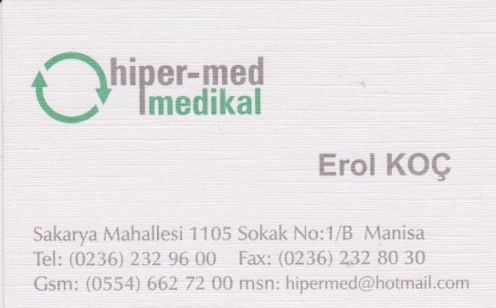 Manisada Medikal, Tıbbi Cihaz Malzemeleri Satış Ve Servis ,hipermed Medikal